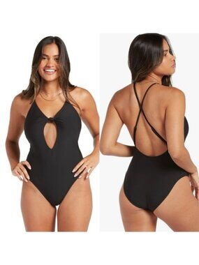 Volcom Simply Seamless One Piece Swimsuit Black